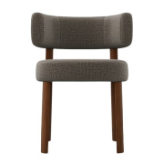 Krzesło Glen orzech, tkanina Kalix Sand Calligaris