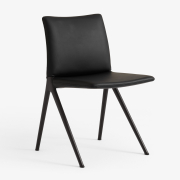 Krzesło Kape IF7 podstawa czarna - tapicerka Noble Leather Andtradition