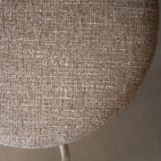 Krzesło Merrick tkanina ciemnobeżowa - podstawa beżowa Rowico