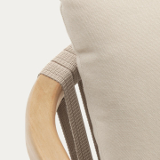 Krzesło ogrodowe Malaret beżowe Kave Home