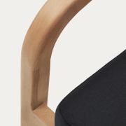 Krzesło ogrodowe Malaret czarne Kave Home