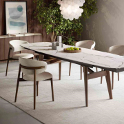 Krzesło Oleandro orzech, tkanina Sabbia Calligaris