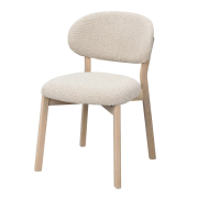 Krzesło Patterson beżowe - dąb bielony Rowico