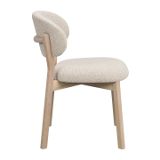 Krzesło Patterson beżowe - dąb bielony Rowico