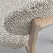 Krzesło Patterson beżowe - dąb bielony Rowico