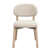 Krzesło Patterson beżowe - dąb bielony Rowico