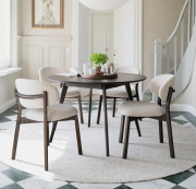 Krzesło Patterson beżowe - drewno dębowe brązowe Rowico