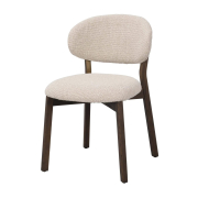 Krzesło Patterson beżowe - drewno dębowe brązowe Rowico