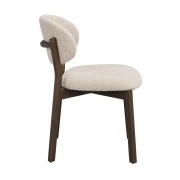 Krzesło Patterson beżowe - drewno dębowe brązowe Rowico