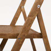 Krzesło składane Flat brązowe Frama