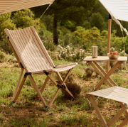 Krzesło składane Outdoor Market beżowe HAY