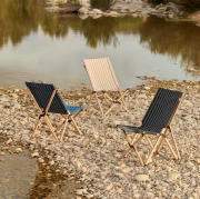 Krzesło składane Outdoor Market niebieskie HAY
