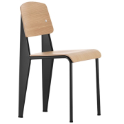 Krzesło Standard naturalny dąb - podstawa czarna Vitra
