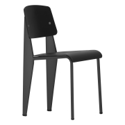 Krzesło Standard SP czarne siedzisko - czarna podstawa Vitra