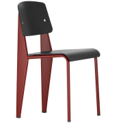 Krzesło Standard SP czarne siedzisko - czerwona podstawa Vitra