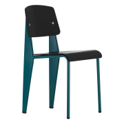 Krzesło Standard SP czarne siedzisko - niebieska podstawa Vitra