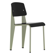 Krzesło Standard SP czarne siedzisko - podstawa szara Vitra