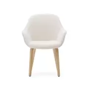Krzesło Aleli białe boucle kave home