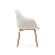 Krzesło Aleli białe boucle kave home