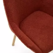 Krzesło Aleli terracota boucle kave home