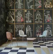Krzesło Beetle tapicerowane Remix 3 Kvadrat 123 Gubi