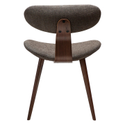 Krzesło Buckle tkanina bouclé Major brown - nogi orzech Dan-Form