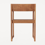 Krzesło Chair 01 z podłokietnikami brązowe Frama