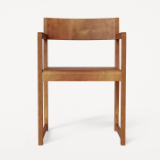 Krzesło Chair 01 z podłokietnikami brązowe Frama