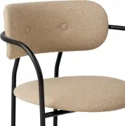 Krzesło Coco z podłokietnikiem Dedar Around Boucle Gubi