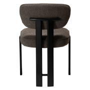 Krzesło Duct tkanina bouclé Major brown - czarne nogi Dan-Form