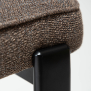 Krzesło Duct tkanina bouclé Major brown - czarne nogi Dan-Form