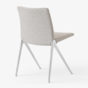 Krzesło Kape IF7 podstawa polerowane aluminium - tapicerka Clay 0003 Andtraditio