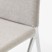 Krzesło Kape IF7 podstawa polerowane aluminium - tapicerka Clay 0003 Andtraditio