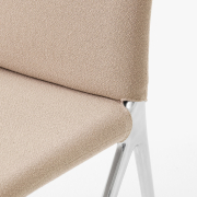 Krzesło Kape IF7 podstawa polerowane aluminium - tapicerka Grain 61252 Andtradit