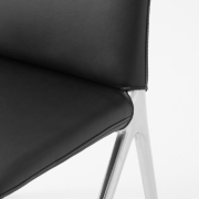 Krzesło Kape IF7 podstawa polerowane aluminium - tapicerka Noble Leather Andtrad