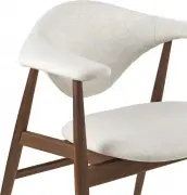 Krzesło Masculo orzech Basic Plain Gubi