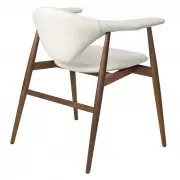 Krzesło Masculo orzech Basic Plain Gubi