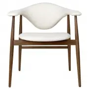Krzesło Masculo orzech Basic Plain Gubi