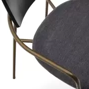 Krzesło Maureen mosiężne kave home