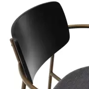 Krzesło Maureen mosiężne kave home