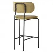 Krzesło barowe Coco counter Velvet Grey Green Gubi