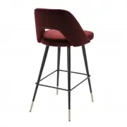 KRZESŁO BAROWE AVORIO bordeaux velvet H;100 CM EICHHOLTZ