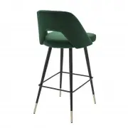 KRZESŁO BAROWE AVORIO zielone velvet H;100 CM EICHHOLTZ