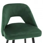 KRZESŁO BAROWE AVORIO zielone velvet H;100 CM EICHHOLTZ