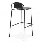 KRZESŁO BAROWE STUDIO H65 CZARNE NORMANN COPENHAGEN