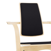 Krzesło ergonomiczne Actulum ciemnoszare, naturalne drewno Varier