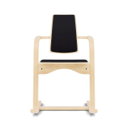 Krzesło ergonomiczne Actulum ciemnoszare, naturalne drewno Varier