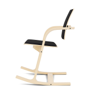 Krzesło ergonomiczne Actulum ciemnoszare, naturalne drewno Varier