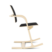 Krzesło ergonomiczne Actulum ciemnoszare, naturalne drewno Varier