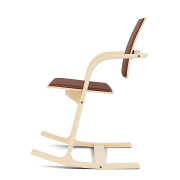 Krzesło ergonomiczne Actulum cognac, naturalne drewno Varier